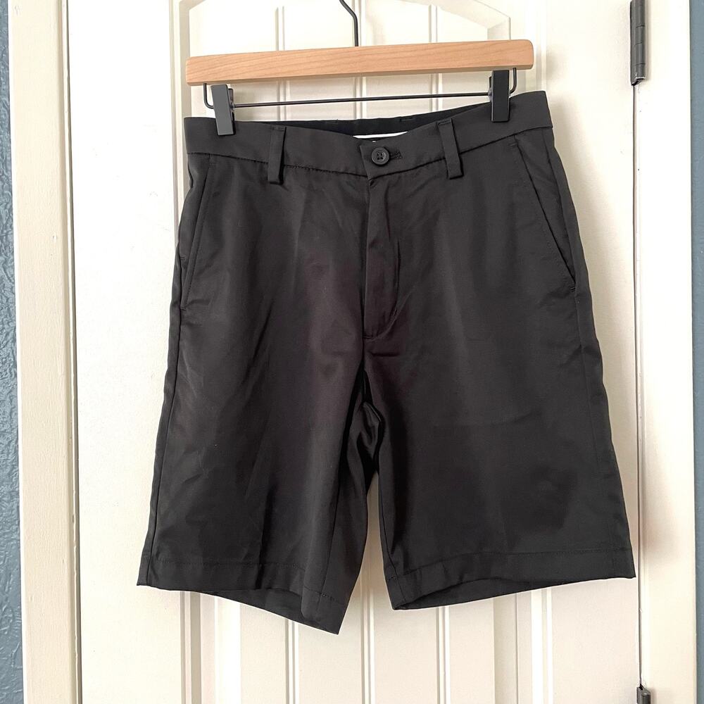 Classic fit flat front shorts